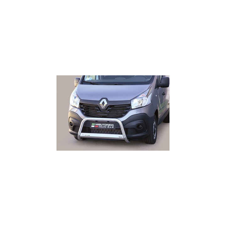 EC Homologated Bullbar, Misutonida 4x4 Medium Bar, Color Silver, Renault Trafic 2014 - Present - EDK.ro