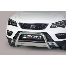 Bullbar Omologat RAR, Misutonida 4x4 Medium Bar, Culoare Argintiu, Seat Ateca - EDK.ro