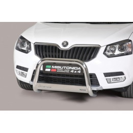 EC Homologated Bullbar, Misutonida 4x4 Medium Bar, Color Silver, Škoda Yeti - EDK.ro