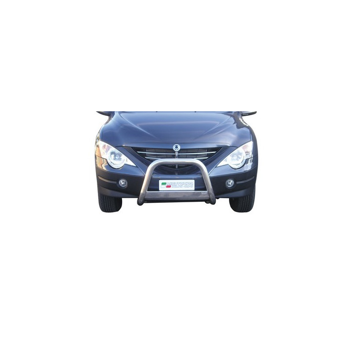 EC Homologated Bullbar, Misutonida 4x4 Medium Bar, Color Silver, SsangYong Actyon Sports - EDK.ro