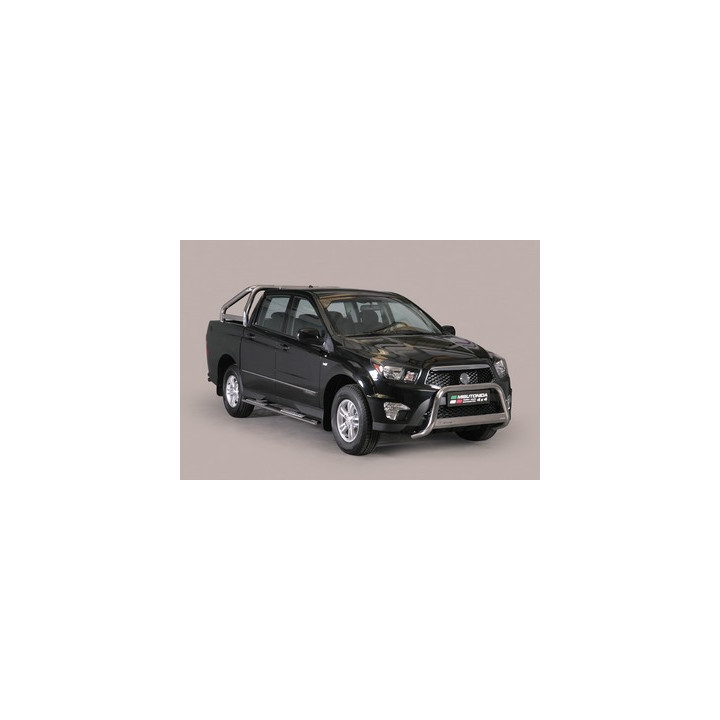 Bullbar Omologat RAR, Misutonida 4x4 Medium Bar, Culoare Negru, SsangYong Actyon Sports - EDK.ro
