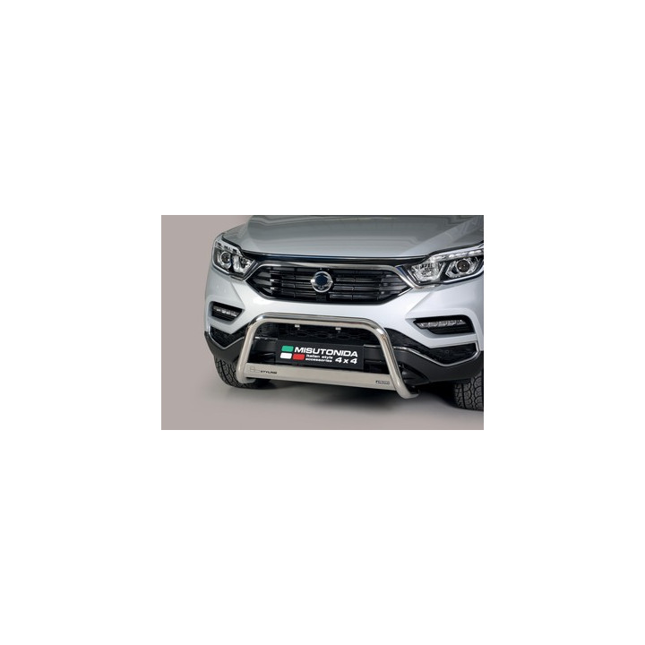 EC Homologated Bullbar, Misutonida 4x4 Medium Bar, Color Silver, SsangYong Musso - EDK.ro