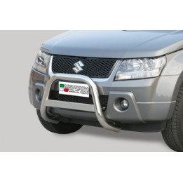 EC Homologated Bullbar, Misutonida 4x4 Medium Bar, Color Silver, Suzuki Grand Vitara 2005 - 2008 - EDK.ro