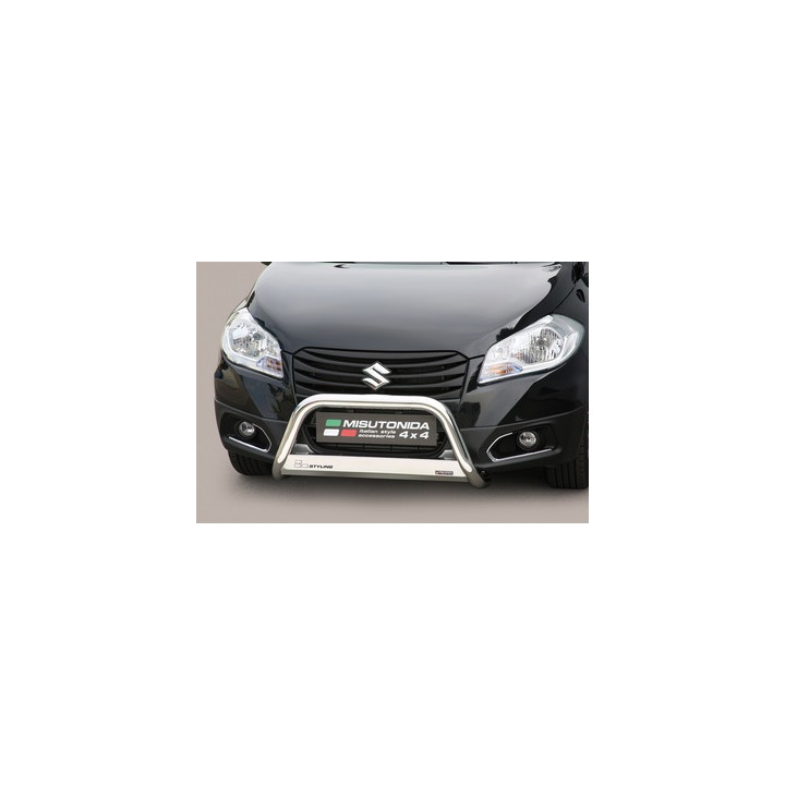 EC Homologated Bullbar, Misutonida 4x4 Medium Bar, Color Silver, Suzuki SX4 2013 - 2021 - EDK.ro