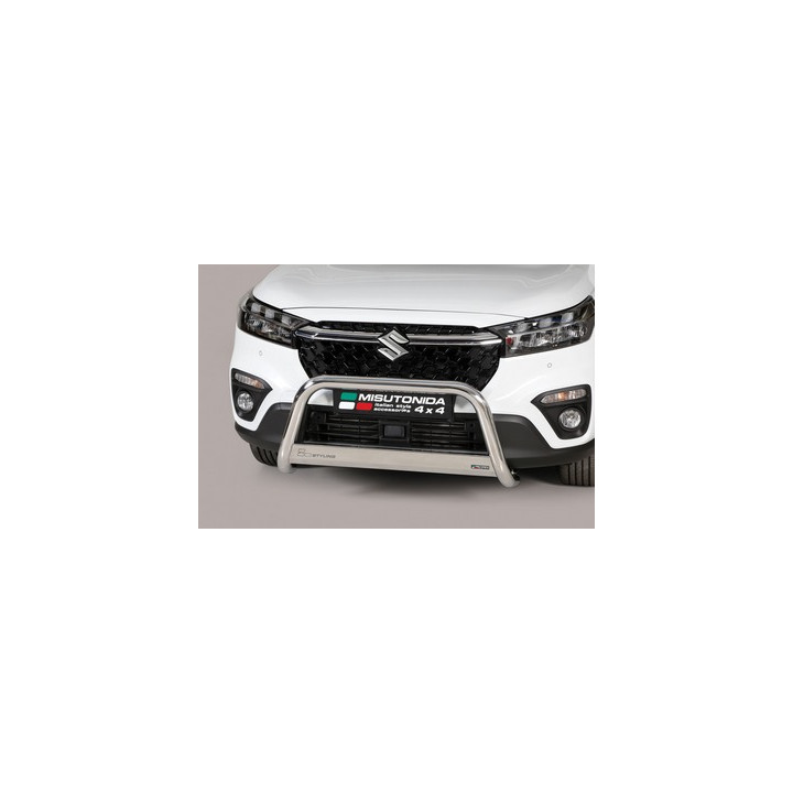 EC Homologated Bullbar, Misutonida 4x4 Medium Bar, Color Silver, Suzuki SX4 2022 - Present - EDK.ro