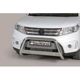 EC Homologated Bullbar, Misutonida 4x4 Medium Bar, Color Silver, Suzuki Vitara - EDK.ro