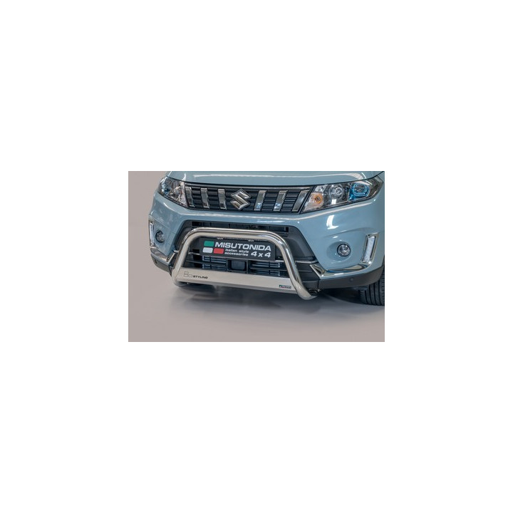 EC Homologated Bullbar, Misutonida 4x4 Medium Bar, Color Silver, Suzuki Vitara - EDK.ro