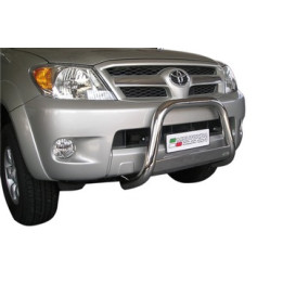 Bullbar Omologat RAR, Misutonida 4x4 Medium Bar, Culoare Argintiu, Toyota Hilux 2006 - 2011 - EDK.ro