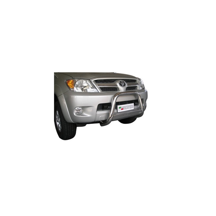 EC Homologated Bullbar, Misutonida 4x4 Medium Bar, Color Black, Toyota Hilux 2006 - 2011 - EDK.ro