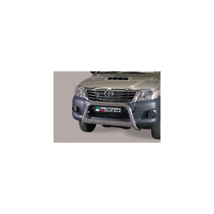 EC Homologated Bullbar, Misutonida 4x4 Medium Bar, Color Silver, Toyota Hilux 2011 - 2015 - EDK.ro