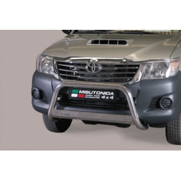 EC Homologated Bullbar, Misutonida 4x4 Medium Bar, Color Black, Toyota Hilux 2011 - 2015 - EDK.ro