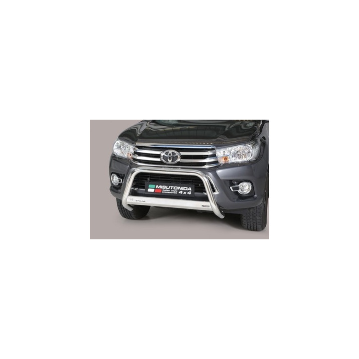 Bullbar Omologat RAR, Misutonida 4x4 Medium Bar, Culoare Argintiu, Toyota Hilux 2021 - Prezent - EDK.ro