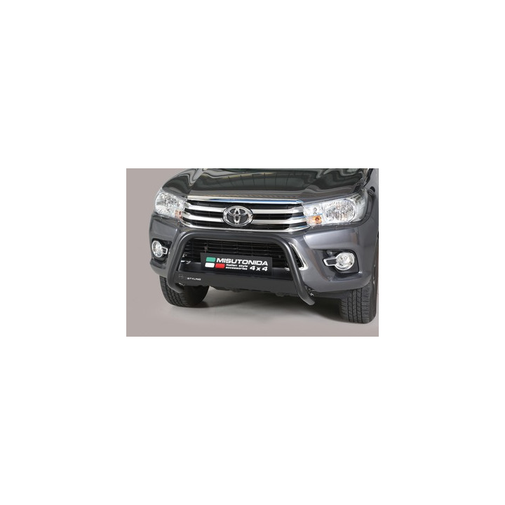 EC Homologated Bullbar, Misutonida 4x4 Medium Bar, Color Black, Toyota Hilux 2021 - Present - EDK.ro