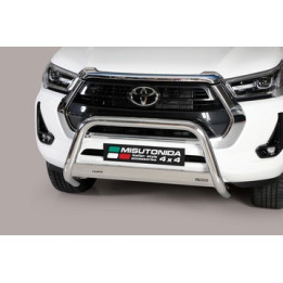 Bullbar Omologat RAR, Misutonida 4x4 Medium Bar, Culoare Argintiu, Toyota Hilux 2021 - Prezent - EDK.ro