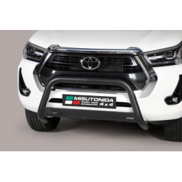 Bullbar Omologat RAR, Misutonida 4x4 Medium Bar, Culoare Negru, Toyota Hilux 2021 - Prezent - EDK.ro