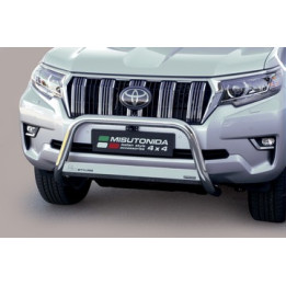 EC Homologated Bullbar, Misutonida 4x4 Medium Bar, Color Silver, Toyota Land Cruiser 150 2018 - Present - EDK.ro