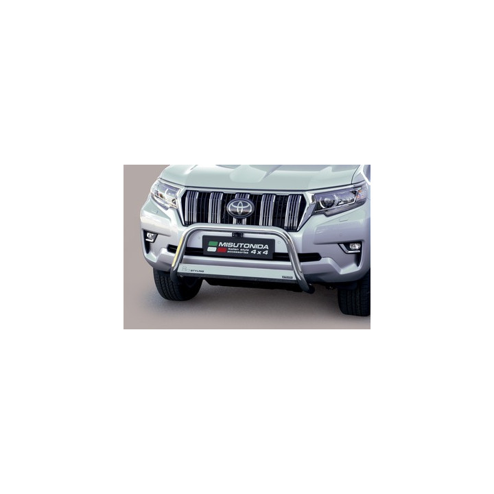 EC Homologated Bullbar, Misutonida 4x4 Medium Bar, Color Black, Toyota Land Cruiser 150 2018 - Present - EDK.ro
