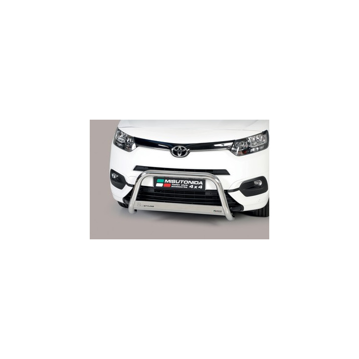 EC Homologated Bullbar, Misutonida 4x4 Medium Bar, Color Silver, Toyota ProAce City Verso 2019 - Present - EDK.ro