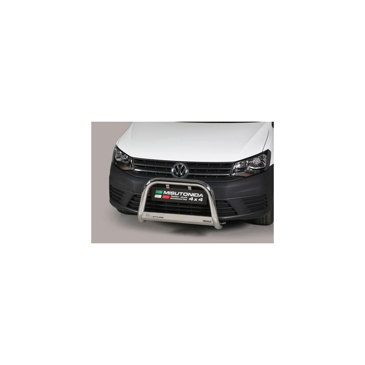 EC Homologated Bullbar, Misutonida 4x4 Medium Bar, Color Silver, Volkswagen Caddy - EDK.ro