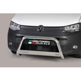 EC Homologated Bullbar, Misutonida 4x4 Medium Bar, Color Black, Volkswagen Caddy 2021 - Present - EDK.ro