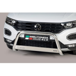 EC Homologated Bullbar, Misutonida 4x4 Medium Bar, Color Silver, Volkswagen T-Roc - EDK.ro