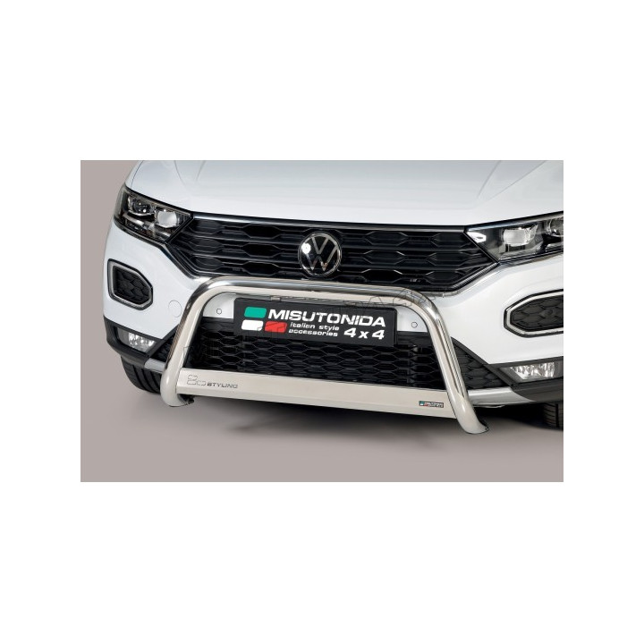Bullbar Omologat RAR, Misutonida 4x4 Medium Bar, Culoare Argintiu, Volkswagen T-Roc - EDK.ro