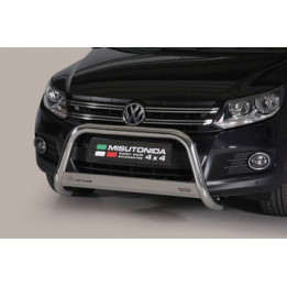 Bullbar Omologat RAR, Misutonida 4x4 Medium Bar, Culoare Negru, Volkswagen Tiguan - EDK.ro
