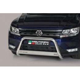 Bullbar Omologat RAR, Misutonida 4x4 Medium Bar, Culoare Argintiu, Volkswagen Tiguan - EDK.ro