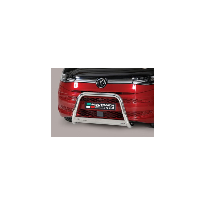 EC Homologated Bullbar, Misutonida 4x4 Medium Bar, Color Black, Volkswagen Transporter T7 - EDK.ro