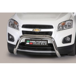EC Homologated Bullbar, Misutonida 4x4 Super Bar, Color Silver, Chevrolet Trax - EDK.ro