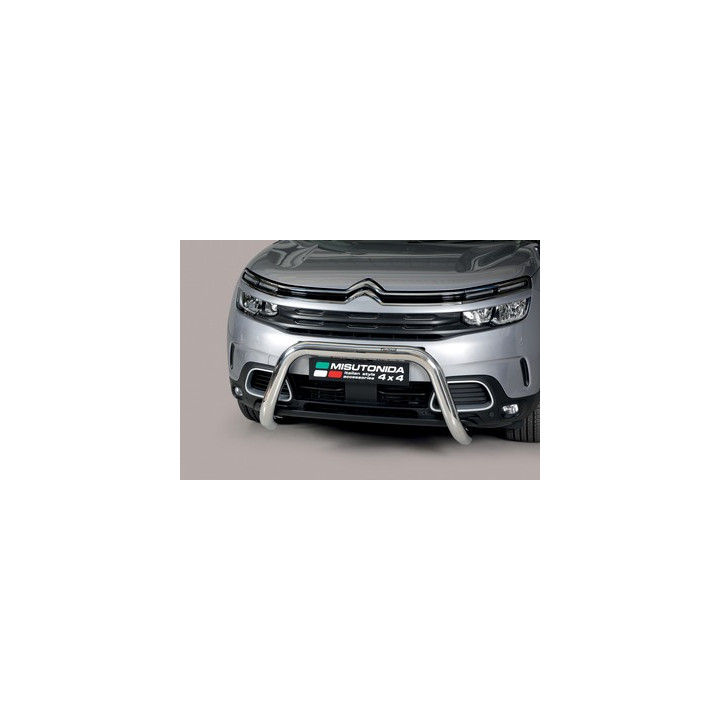 EC Homologated Bullbar, Misutonida 4x4 Super Bar, Color Silver, Citroën C5 Aircross - EDK.ro