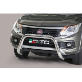 EC Homologated Bullbar, Misutonida 4x4 Super Bar, Color Silver, Fiat Fullback - EDK.ro