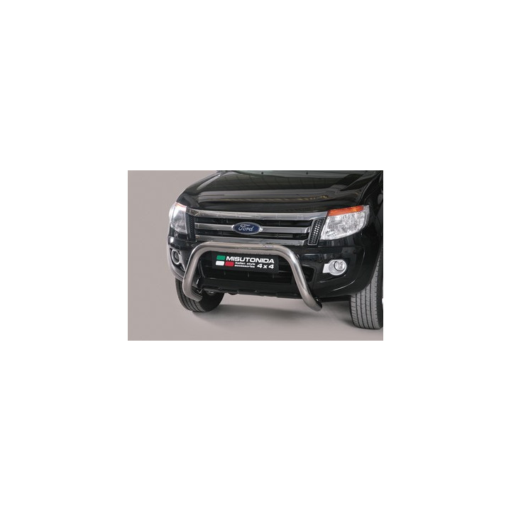 EC Homologated Bullbar, Misutonida 4x4 Super Bar, Color Silver, Ford Ranger 2012 - 2018 - EDK.ro