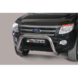 EC Homologated Bullbar, Misutonida 4x4 Super Bar, Color Silver, Ford Ranger 2019 - 2022 - EDK.ro