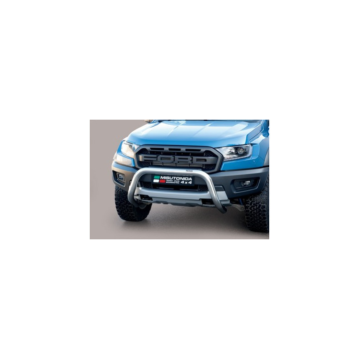 EC Homologated Bullbar, Misutonida 4x4 Super Bar, Color Silver, Ford Ranger 2019 - 2022 - EDK.ro