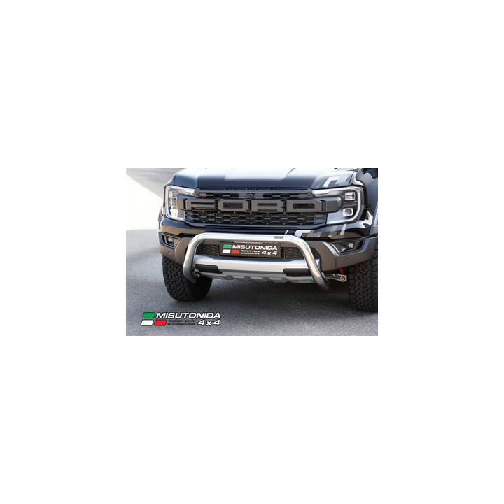 Bullbar Omologat RAR, Misutonida 4x4 Super Bar, Culoare Argintiu, Ford Ranger 2023 - Prezent - EDK.ro