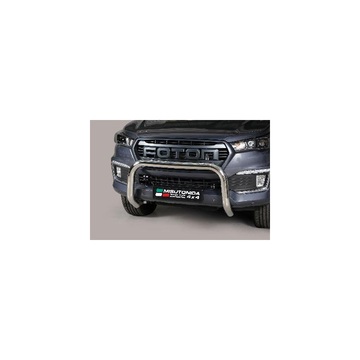 EC Homologated Bullbar, Misutonida 4x4 Super Bar, Color Silver, Foton Tunland G7 - EDK.ro
