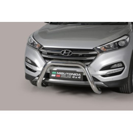 EC Homologated Bullbar, Misutonida 4x4 Super Bar, Color Black, Hyundai Tucson - EDK.ro