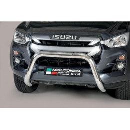 EC Homologated Bullbar, Misutonida 4x4 Super Bar, Color Silver, Isuzu D-Max 2020 - 2023 - EDK.ro
