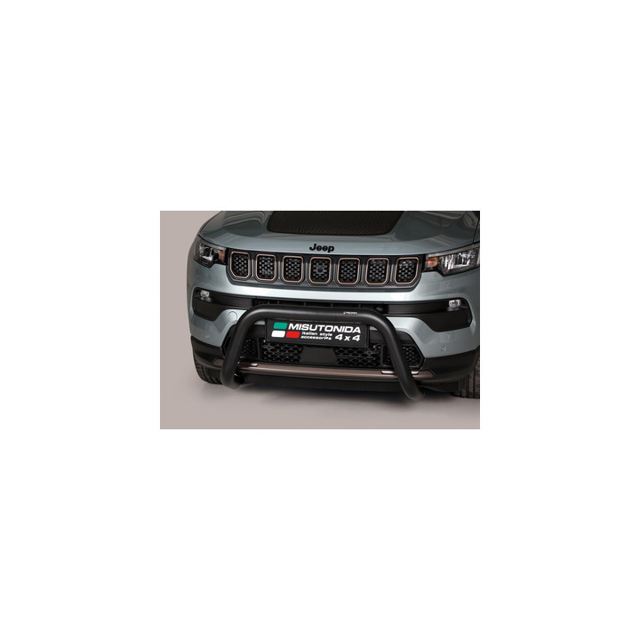 EC Homologated Bullbar, Misutonida 4x4 Super Bar, Color Black, Jeep Compass - EDK.ro