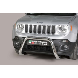 EC Homologated Bullbar, Misutonida 4x4 Super Bar, Color Silver, Jeep Renegade - EDK.ro