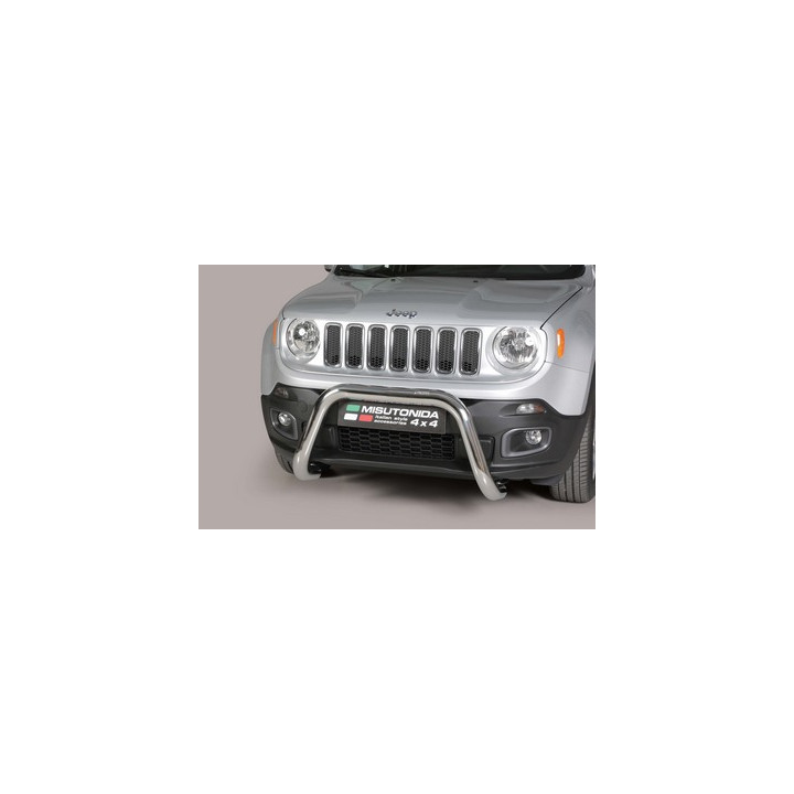 EC Homologated Bullbar, Misutonida 4x4 Super Bar, Color Silver, Jeep Renegade - EDK.ro