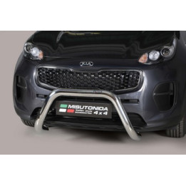 EC Homologated Bullbar, Misutonida 4x4 Super Bar, Color Silver, Kia Sportage - EDK.ro