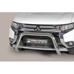 EC Homologated Bullbar, Misutonida 4x4 Super Bar, Color Silver, Mitsubishi Outlander - EDK.ro