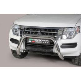 Bullbar Omologat RAR, Misutonida 4x4 Super Bar, Culoare Argintiu, Mitsubishi Pajero 2015 - Prezent - EDK.ro