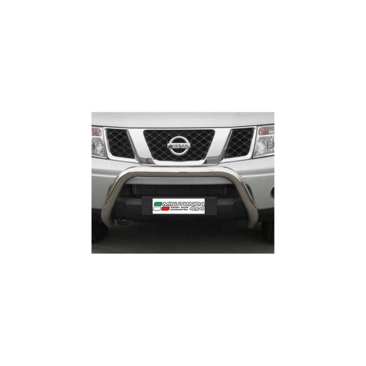 EC Homologated Bullbar, Misutonida 4x4 Super Bar, Color Silver, Nissan Navara 2005 - 2010 - EDK.ro