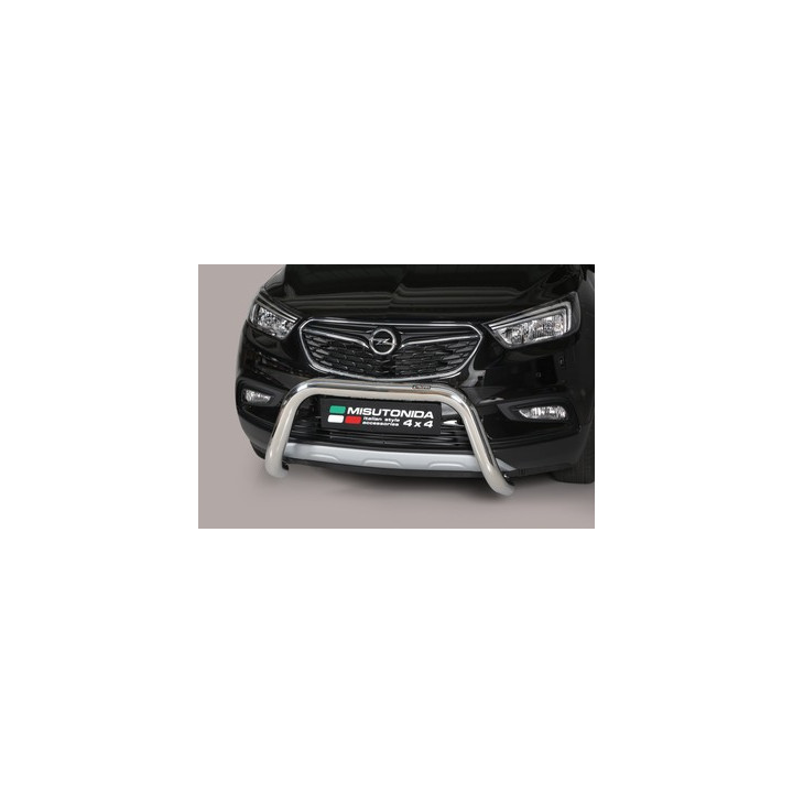 EC Homologated Bullbar, Misutonida 4x4 Super Bar, Color Silver, Opel Mokka X - EDK.ro