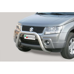 Bullbar Omologat RAR, Misutonida 4x4 Super Bar, Culoare Argintiu, Suzuki Grand Vitara 2005 - 2008 - EDK.ro