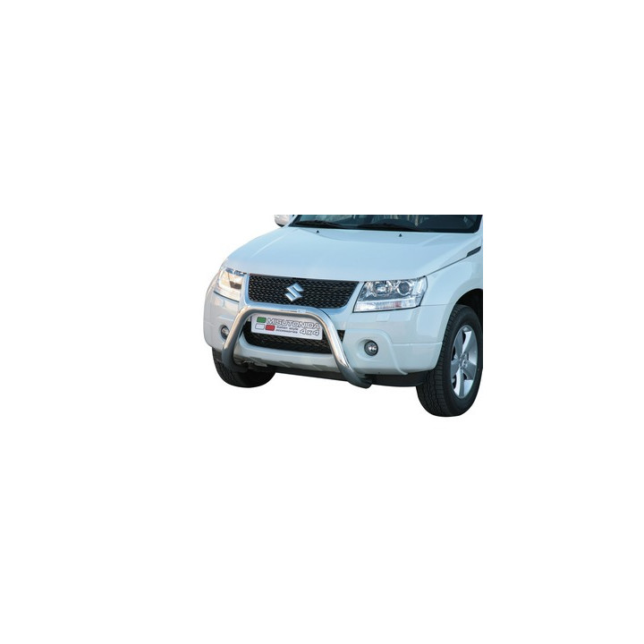 EC Homologated Bullbar, Misutonida 4x4 Super Bar, Color Silver, Suzuki Grand Vitara 2009 - 2012 - EDK.ro