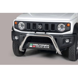 EC Homologated Bullbar, Misutonida 4x4 Super Bar, Color Silver, Suzuki Jimny - EDK.ro